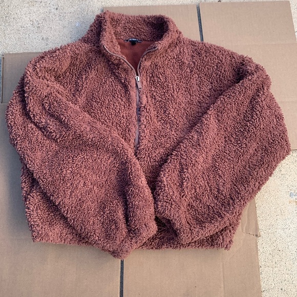 Express Women's Pink and Burgundy Jacket Small Used - Picture 3 of 10